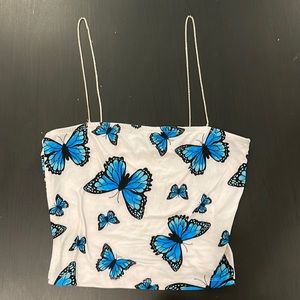 Butterfly crop top